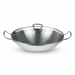 Wok mit Glasdeckel Kunming Ă 36 cm